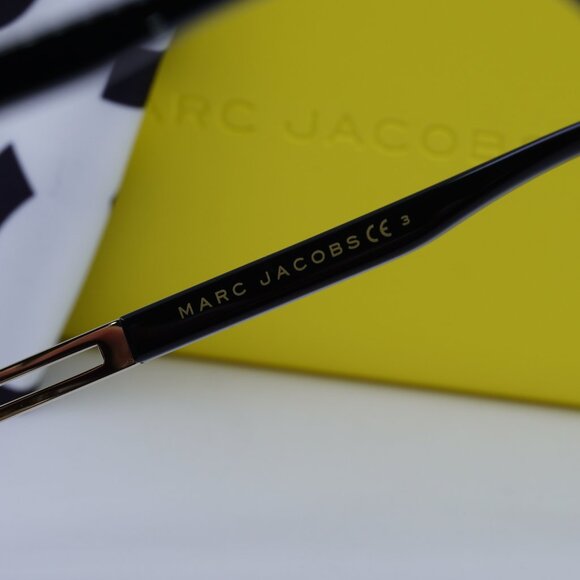 Marc Jacobs MARC 633/S 0RHL 9O Aviator Sunglasses - Gold/Black/Grey - Picture 9 of 11